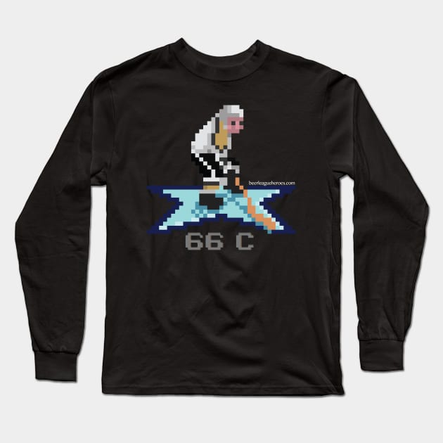 16-Bit Legend: Mario Lemieux Long Sleeve T-Shirt by Beerleagueheroes.com Merch Store